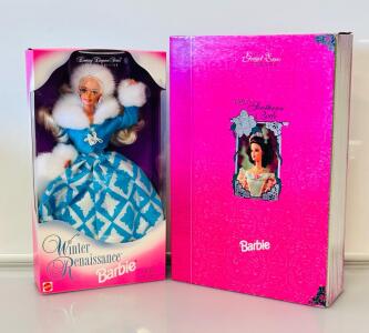 Barbie Great Eras 1850s Southern Belle #18501 & Winter Renaissance #15570 Boxed Dolls