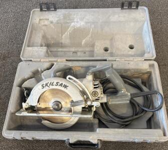 Skilsaw HD77 7-1/4" Worm Drive Circular Saw, 13A, 4400 RPM, Carry Case, Made in USA