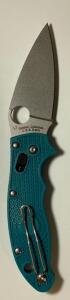 Spyderco Para 3 Lightweight CPM S30V Aqua Blue FRN Compression Lock Folding Knife USA