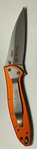 Kershaw Leek 1660OR Orange Aluminum,14C28N Blade, Ken Onion Design, USA, SpeedSafe, Pocket Clip