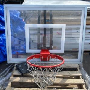 First Team Acrylic Backboard with Breakaway Rim and Heavy-Duty Wall Mount Bracket