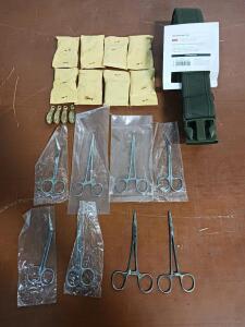 Fox Outdoor Tactical Belt 2.0 w/ 8 Surgical Forceps, (36) 2oz. Brass Weights.