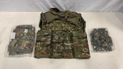 Osprey Body Armour Mk4 XX-Large MTP Vest with Collar and Full MOLLE Pouch Kit, UK Military NSN