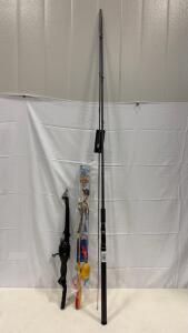 Okuma SST-S-1062M-CG 10'6" Medium Power Spinning Rod, 2-Piece, 10-20lb, SeaGuide Guides