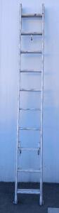 Aluminum 10 ft Extension Ladder, D-Rung, 2-Section, 200 lb Capacity