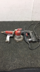 (1) Trades Pro 1/2” Air Wrench (1) Ingersoll Rand Dual Action Sander (1) Craftsman Electric Stapler