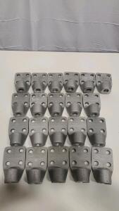 Bulk Lot 21 Aluminum CPL 18-584 5/8 ACSR Terminal Lugs &ndash; 4-Hole Clamp, B-15103, Utility Hardware