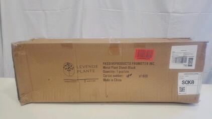 LEVENDE PLANTE Metal Plant Stand Black, Heavy Duty, Indoor Outdoor, 24"x12"x11", Carton 154/600