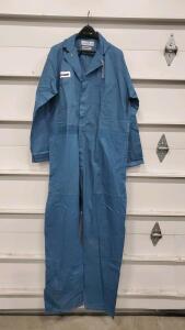 Universal Overall Stone Cutter Coverall Size 48 Long, 100% Cotton, Blue, Made in USA