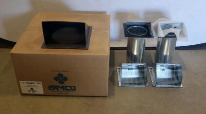 FAMCO ZRT-PDIL 8" 120V Electric HVAC Zone Damper Kit, Vent Hoods & Ducts