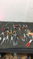 (14) Pairs Of Pliers and Various Hand Tools