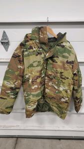 Accent Military Parka, Multicam Camo, Fleece Lined, Hooded, Size Medium
