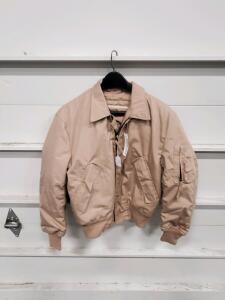 Carter Industries CWU-45/P Tan Flight Jacket, Small-Short, 100% Aramid, NSN 8415-01-333-8397