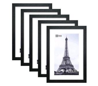 5 Pack Large Black Poster Frame Wood with Plexiglass Hanging Hardware Large Picture Frame for Poster Artwork Certificate 36"x24" & Spotlight Corrugated Presentation Display Board, 4 Pack 30"x24"