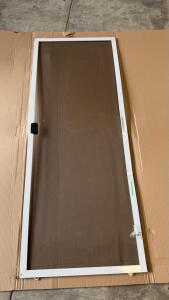 (2) Franklin QH3152 Sliding Patio Door Screen, 30 15/16&rdquo; x 79 5/8&rdquo;, White, 8670V Series, Dent & Tear