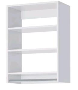 Medium Hanging Closet Unit - Modular Closet System For Hanging - Corner Closet System - Closet Organizers And Storage Shelves (White, 19.5 inches Wide) Closet Shelves 14 x 19.5 x 36 inches