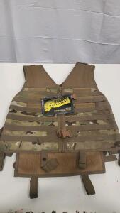Voodoo Tactical Deluxe Universal Vest 20-7210 Multicam MOLLE, Heavy-Duty Nylon, Adjustable Fit