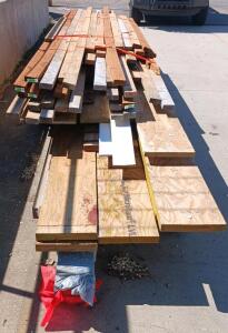 Mixed Lot Construction Lumber, Multiple Sizes & Lengths