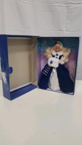 Mattel Winter Princess Barbie Limited Edition Collectible, 1993, Original Box, Stand Included