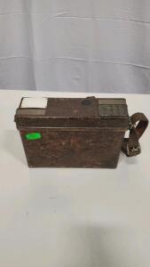 WWII German Field Telephone or Cipher Machine Bakelite Case with Strap, Circa 1939-1945 Germany