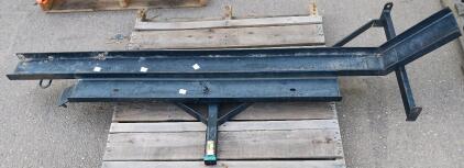 Hitch-Mounted Motorcycle Carrier Rack, 2" Receiver Compatible, 72"x8" Platform, 500 lb Capacity