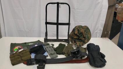 Rothco OD Cargo Pants, USGI MARPAT Boonie Hat, MOLLE Pouches, Duty Belt, ALICE Frame