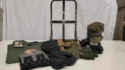 U.S. Military Wool Glove Inserts, Fingerless & Full Finger, Olive Drab, Cold Weather Type II/Type I