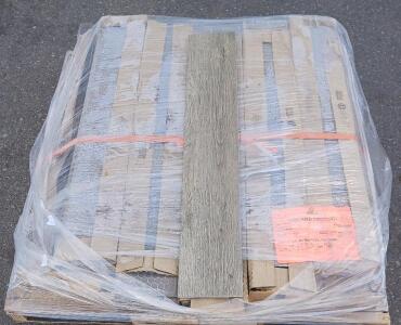 12Boxes (9Tiles/Box) 35"x6" Luxury Tile Plank Flooring, Light Brown Wood-Look, Made in USA,
