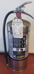 Ansul K-Guard K01-3 Wet Chemical Fire Extinguisher, UL 2A:K, Stainless, Serial F-80683519