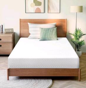 5 Inch Twin Cooling Gel Memory Foam Mattress Medium Firm Pressure Relief CertiPUR-US Certified Foam, Mattress in a Box Comfort & Supportive and Supportive No Fiberglass (Twin, 5 in)- Retro Christmas Kids' Rug, 6x9ft DSanta Claus Patchwork Plaid Rug, Chris