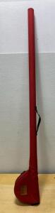 DB DUN Red Cordura Fly Rod Case, Fits up to 9-ft 4-Piece Rods, Zipper Closure & Shoulder Strap