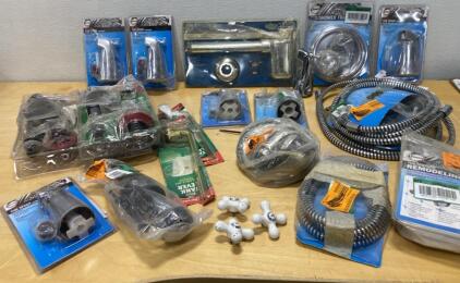 Large Lot Danco Tub & Shower Parts Kits: Tub Spouts, Hoses, Remodeling Kits, Handles, 18+ Pieces