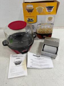 WestBend Stir Crazy 6 QT Popcorn Maker with Manual & Box, Nemco 8150-RS Butter Spreader, Stainless Steel