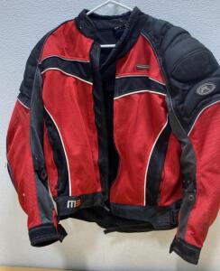Fieldsheer M3 Mesh Motorcycle Jacket XL, Red/Black, Armored, Ventilated, Removable Liner Option