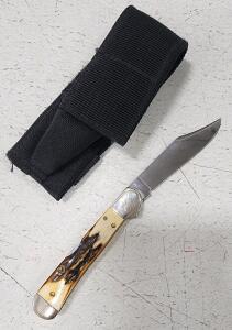 (1) Case XX 1997 Stag Copperlock Pocket Knife