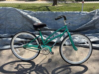 Royce Union Classic Cruiser 26" Single Speed Bike, Steel Frame, Coaster Brake, Metallic Green