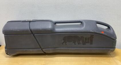 Rhino-Tuff Hard Case, Heavy-Duty Molded Plastic, 48-Inch Exterior, Locking Latches