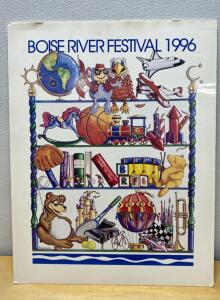 Boise River Festival 1996 Poster by Michael Dutton, Approx. 24x31&rdquo; Colorful Collectible Art