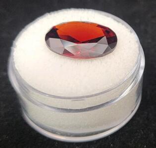 (1) 10.45 Ct. Pigeon Blood Red Ruby VVS Faceted Diamond Cut Gemstone