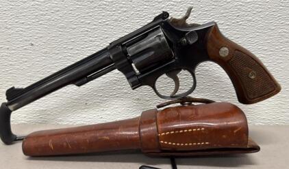 Smith & Wesson K-22 Masterpiece .22 LR Revolver, 6" Barrel, Pre-Model 17, K12259, w/ Holster