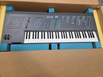 Vintage Electric Key Board (In original Shipping Box), Emax HD Digital Sampling Keyboard, Sony Floppy Disc with Musical Samples, Banks(1-36)Musical Software Floppy Disc(1-32)Sony Floppy Disc (10 pk new), Electric Foot Pedal (Large), (2) Electric Foot Peta