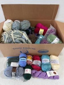 Mixed Lot: Cascade, Berroco, Regia, Patons Yarn, DK, Sock, Worsted, Acrylic, Wool