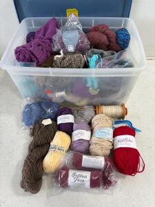 Large Mixed Yarn Lot &ndash; Knit Picks, Sirdar, Partial & Full Skeins, Worsted, DK, Accessories