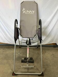 Sunny Health & Fitness Inversion Table, 300 lb Capacity, Adjustable for 4'10"&ndash;6'6" User Height