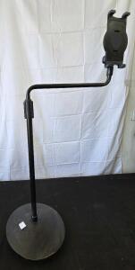 Tablet holder stand adjustable/rotates. Please inspect in person.