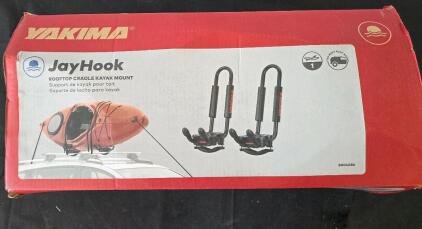 JayHook Rooftop Cradle Kayak Mount, in box. Please inspect in person and see photos.