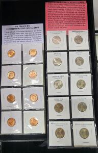 (1) U.S. Treasury Commemorative Medallion Set of Eight (1) Westward Journey Nickel Series Set of Ten
