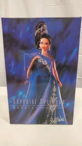Sapphire Splendor Barbie Doll by Bob Mackie, Jewel Essence Collection, 1997, Boxed Collector Edition