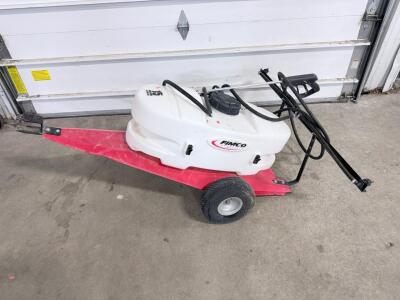 FIMCO 15 Gallon Tow-Behind Sprayer, 7 ft Boom, 12V Pump, Clevis Hitch, Steel Frame