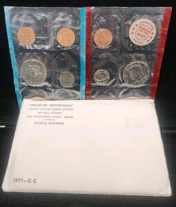 (1) 1971 United States Mint Uncirculated Coin Set
